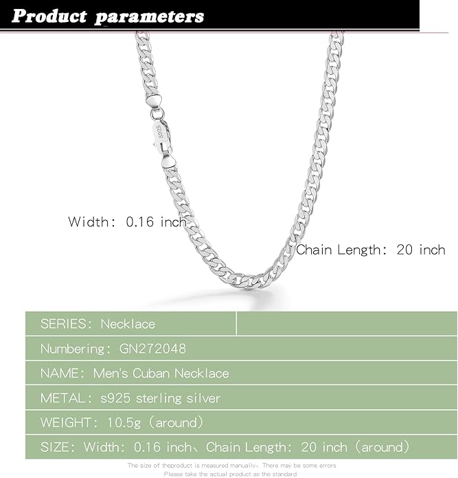 Dankadi Men 925 Sterling Silver Necklace 3-4-5MM Italy Diamond Cut Cuban Link Chain 16 "17" 18 "19" 20 "22" 24 "26" 28 "30" Fine Jewelry Gifts For Women