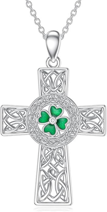 Seiyang 925 Sterling Silver Mustard Seed/Cross/Star of David/Triquetra Trinity Knot/Celtic/Claddagh Necklace Christian/Irish Jewelry Gifts for Women Mom Her