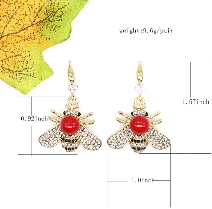 Honey Bee Brooches Crystal Insect Themed Bee Brooch Animal Fashion Shell Pearl Brooch Pin Gold Tone