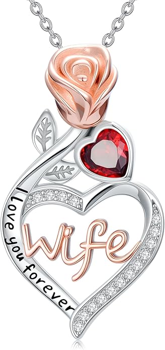 Mother's Day Necklace Gifts 925 Sterling Silver Mom/Wife/Grandma/Nana/Family I Love You Mom Necklace for Women Jewelry Birthday Gifts for Couple