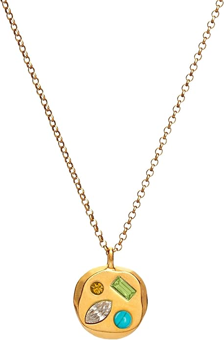 Birthdate 14k Gold Necklace for Women - 16-20in Adjustable 14 Karat Gold Chain with Lobster Clasp - Cadenas de Oro 14k Puro Para Mujer, Ladies Jewelry Birthstone