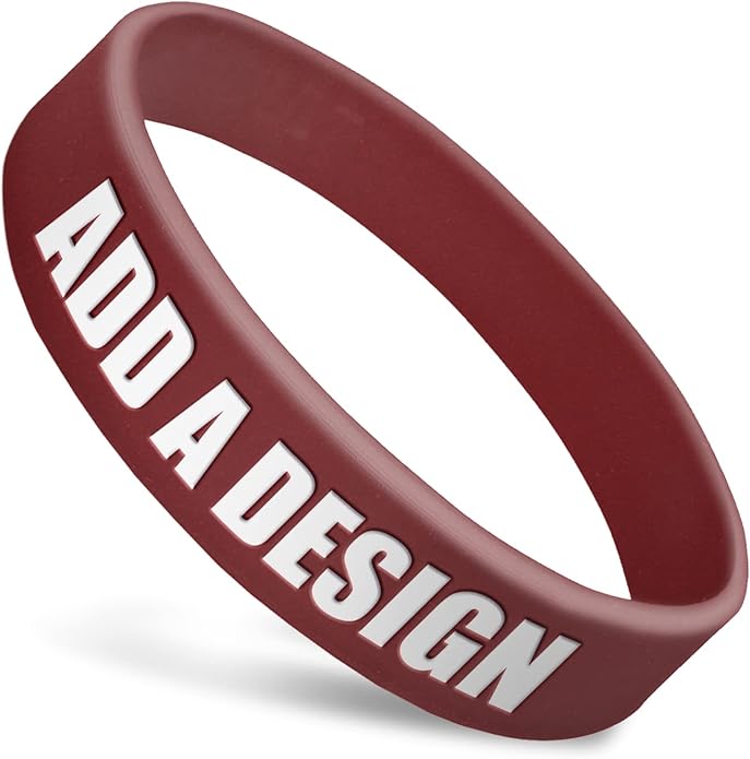 Wide Wristbands | Fully Customizable | Great For Events, Fundraisers & Promotions | 3/4" Wide | 100% Silicone | Available In Bulk