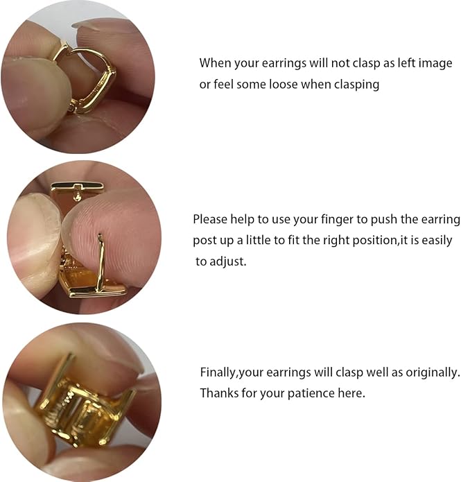 14K Gold Plated Hoop Earring Small Square Huggies Hoops For Women, Minimalist Cute Earrings for Women Girls Gift, gold silver rose gold black and CZ