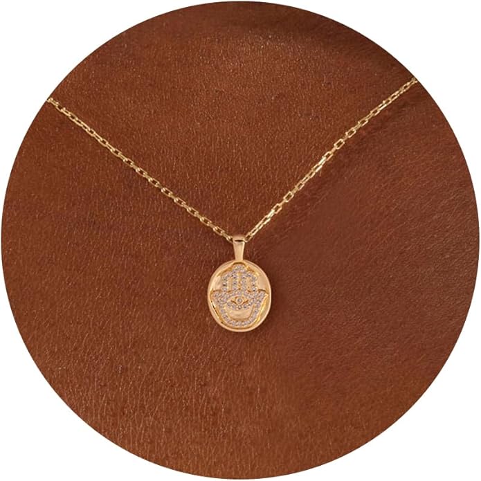 Gold Necklace for Women-14K Gold Plated Bow,Dragon,Shell, Palm Tree, Seahorse, Conch Shell,Sardines, Cowboy Boot,Bat,Bunny Pendant Beachy Jewelry for Women Gifts