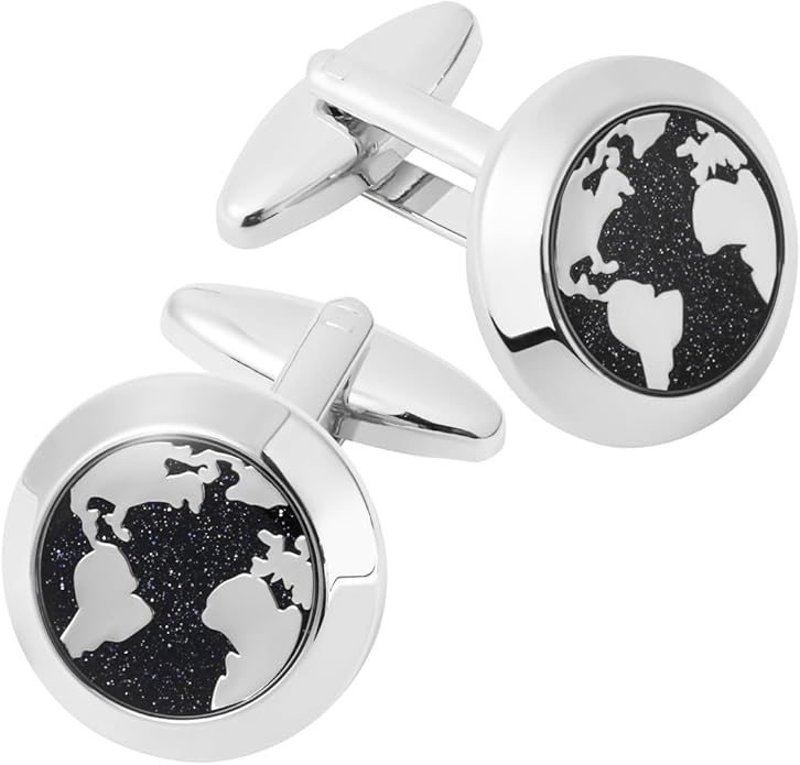 Dannyshi Cufflinks for Men Classic Wedding Business Shirt Cuff Links Set Gifts with Box