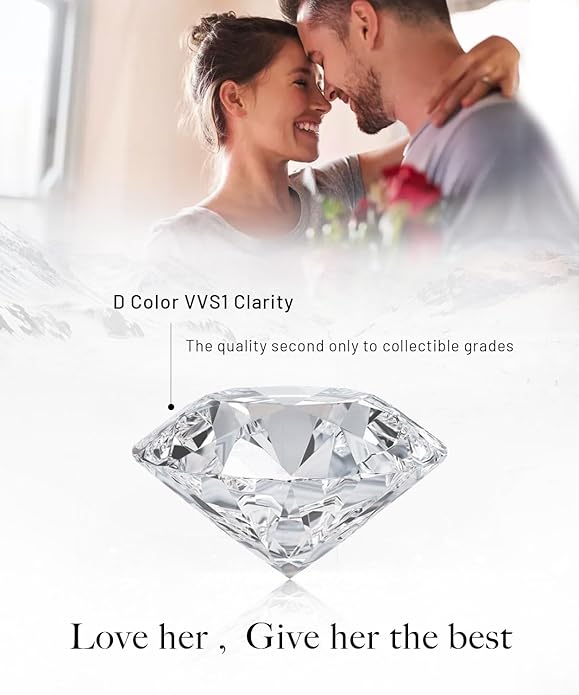 1/14 Carat Diamond Rose Necklace for Women 925 Sterling Silver Rose Flower Pendant Necklaces 18K Gold Plated Fine Jewelry