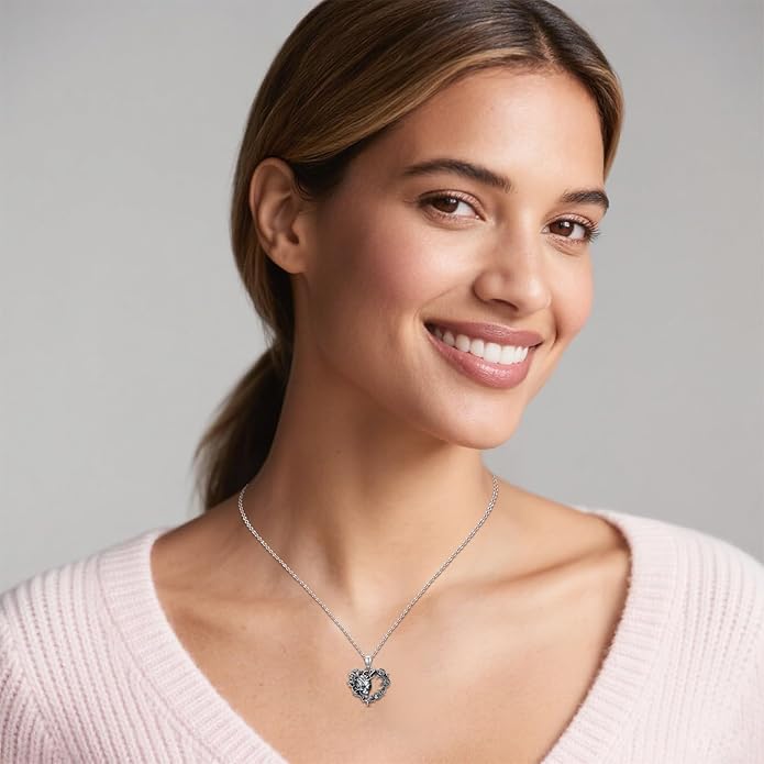 KoyeKei Sterling Silver Halloween Necklace Gothic Jewelry Gifts for Women Men