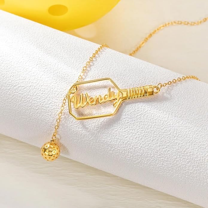 callie Personalized Volleyball|Basketball|Hockey|Baseball|Soccer|Pickleball Necklace - Custom Name & Number, Jewelry Gifts for Sports Lover