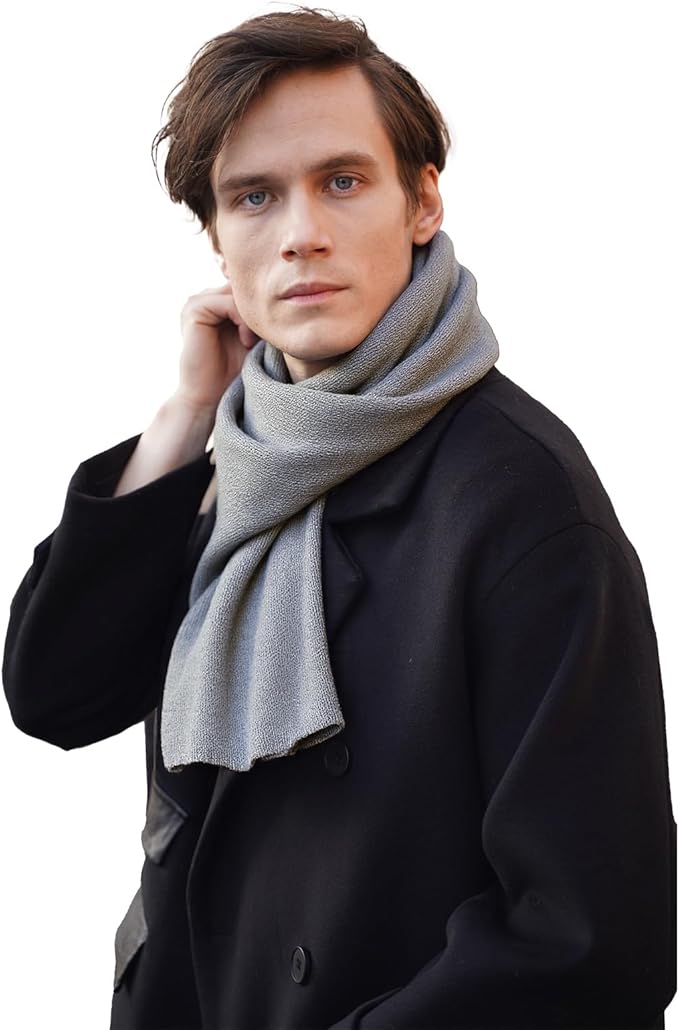 NUOHEMULE Luxury 100% Cashmere Scarf for Women & Men, 59''x10'' Extra Warm Winter Scarf, Blanket Scarves in Premium Gift Box