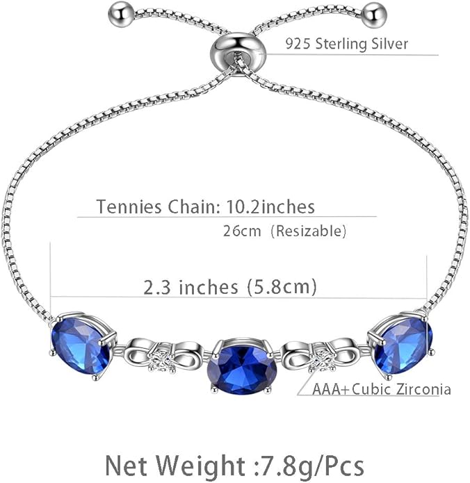 Aurora Tears 925 Sterling Silver 12 Birthstones Necklace/Earring/Ring/Bracelet Women Birthstone Pendant Crystal Fashion Birthday Jewelry Christmas Gift for Girls Women
