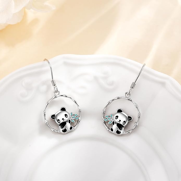 Animal Earrings 925 Sterling Silver Dangle Earrings Leverback Earrings Animal Jewelry for Women