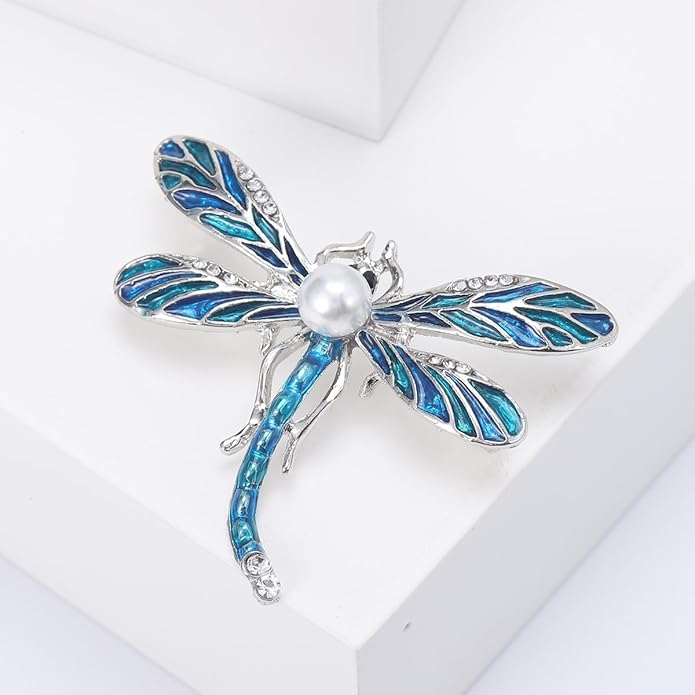 LuvQaze Animal Brooch for Women Men Zirconia Rhinestone Abalone Shell Animal Lapel Pin Christmas Birthday Holiday Gift for Wife Mother Girlfriend Daughter