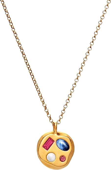 Birthdate 14k Gold Necklace for Women - 16-20in Adjustable 14 Karat Gold Chain with Lobster Clasp - Cadenas de Oro 14k Puro Para Mujer, Ladies Jewelry Birthstone