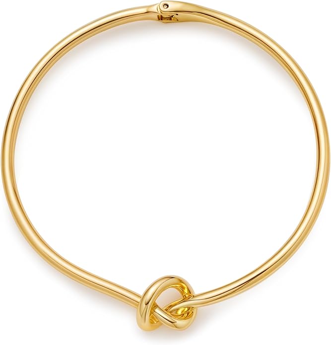 Chunky Collar Necklaces for Women Bold Gold Silver Teardrop Choker Necklace Open Cuff Necklace Fashion Statement Necklaces