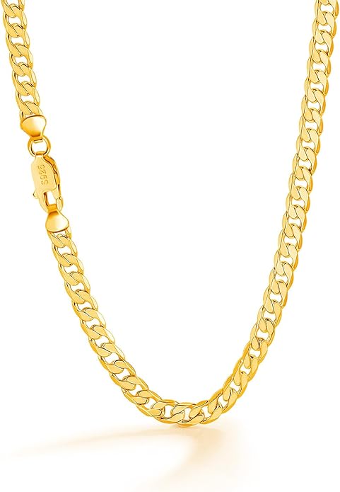Dankadi Men 925 Sterling Silver Necklace 3-4-5MM Italy Diamond Cut Cuban Link Chain 16 "17" 18 "19" 20 "22" 24 "26" 28 "30" Fine Jewelry Gifts For Women