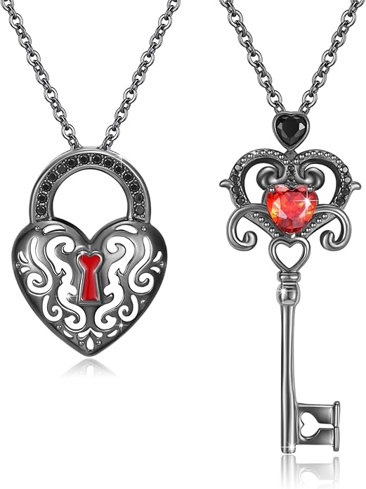 OHAYOO Dragon Phoenix Matching Necklace for Couples 925 Sterling Silver Yin Yang Pendant Necklaces for Couples Jewelry for Him and Her