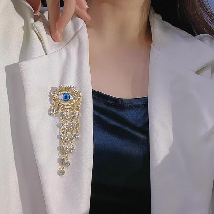 JKQBUX Versailles series Baroque elegant Brooches Pin for Women Men Girls Retro Court Pearl Corsage Pin delicate accessory