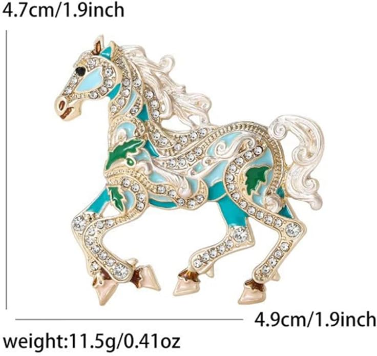 2026 New Year Of Horse Pin Brooch, Good Luck Chinese Zodiacs Horse Pins For Fashion Accessories Animal Lucky Charm Statue Feng Shui Gifts Jewelry For Women Men