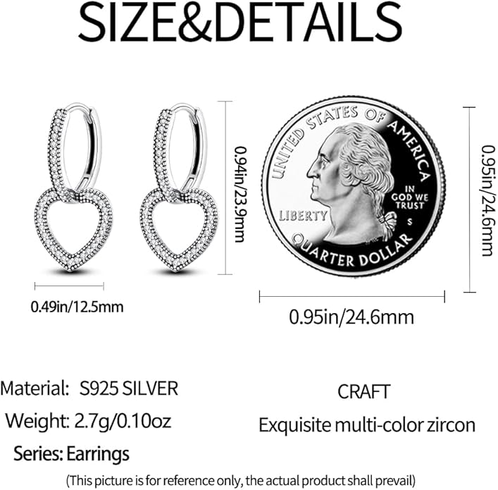 925 Sterling Silver Women Earrings, Sparkling Star and Moon Earrings, Various Hypoallergenic Earrings, Best Gift for Women
