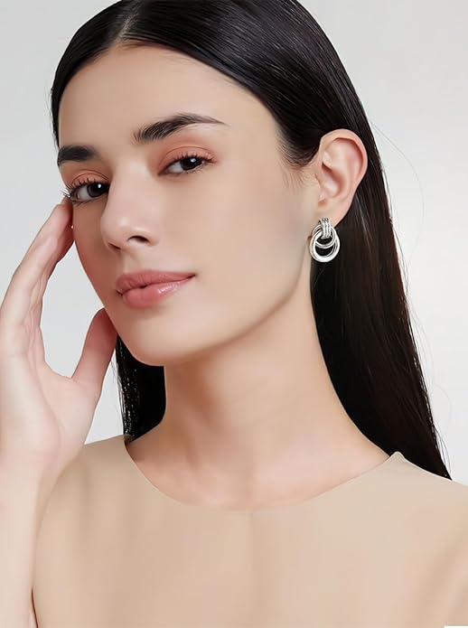 LILIE&WHITE Gold Chain Dangle Earrings - Women's Hypoallergenic Fashion Gift Earrings