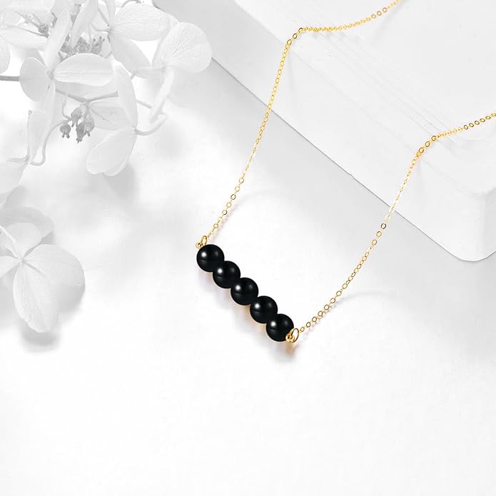 KECHO 14K Real Gold Freshwater Cultured Pearl Pendant Necklace 14K Solid Gold Jewelry Anniversary Birthday Gifts for Women