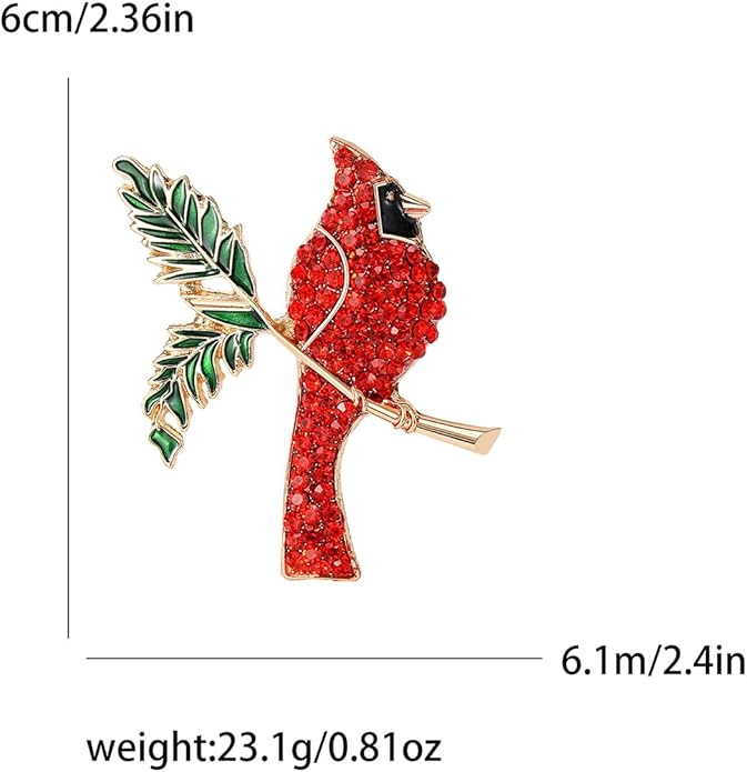Soumimi Bird Theme Brooch Pin Cute Bird Animal Brooches Accessories Christmas Birthday Gift for Women