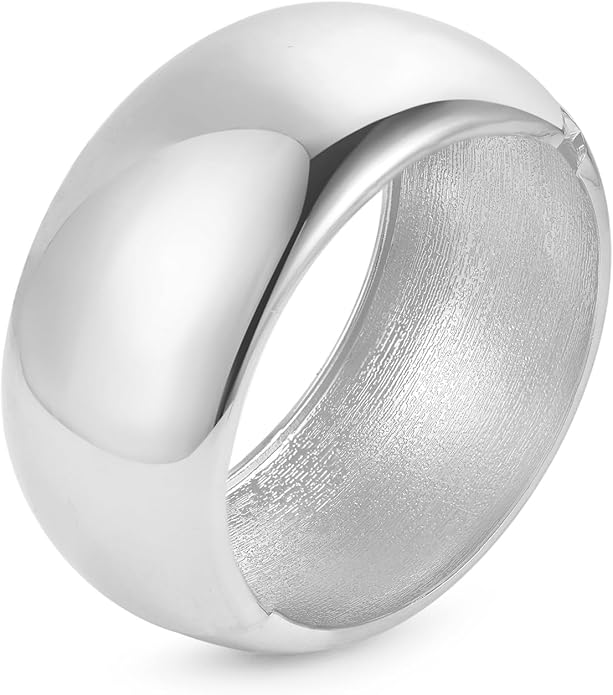 Bangle Bracelets for Women | 14K Gold Plated Trendy Wide Bracelets | Hinged Arm Cuff Bangles Chunky Bracelet for Women