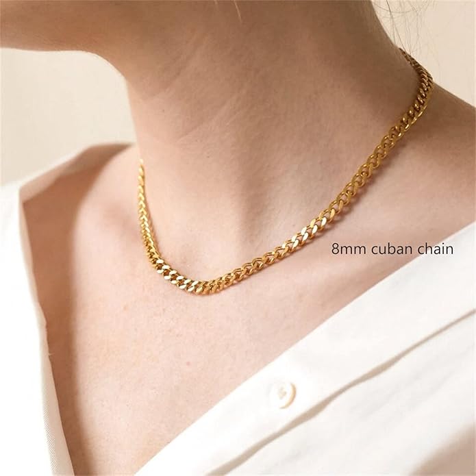 Freekiss Herringbone Necklace for Women,Dainty Gold Necklace,14k Gold Plated Snake,Gold Chain Choker Necklaces,Simple Gold Layered Necklaces,Gold Jewelry Gift for Women