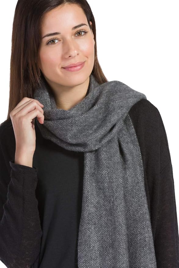 Fishers Finery Women's 100% Pure Cashmere Winter Scarf