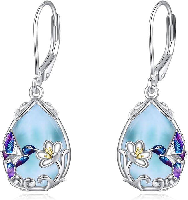 YFN Hummingbird Earrings Bird Dangle 925 Sterling Silver Jewelry Gifts for Women