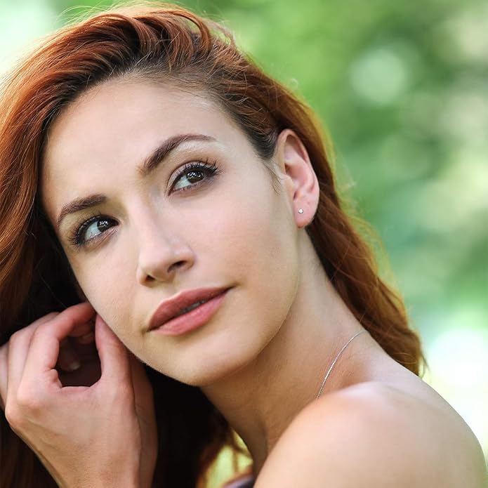 Gem Stone King 0.20 to 6 Cttw 14K Gold Lab Grown Diamond Stud Earrings | Gold Earrings For Women Men | E-F Color | VS1-VS2 Clarity