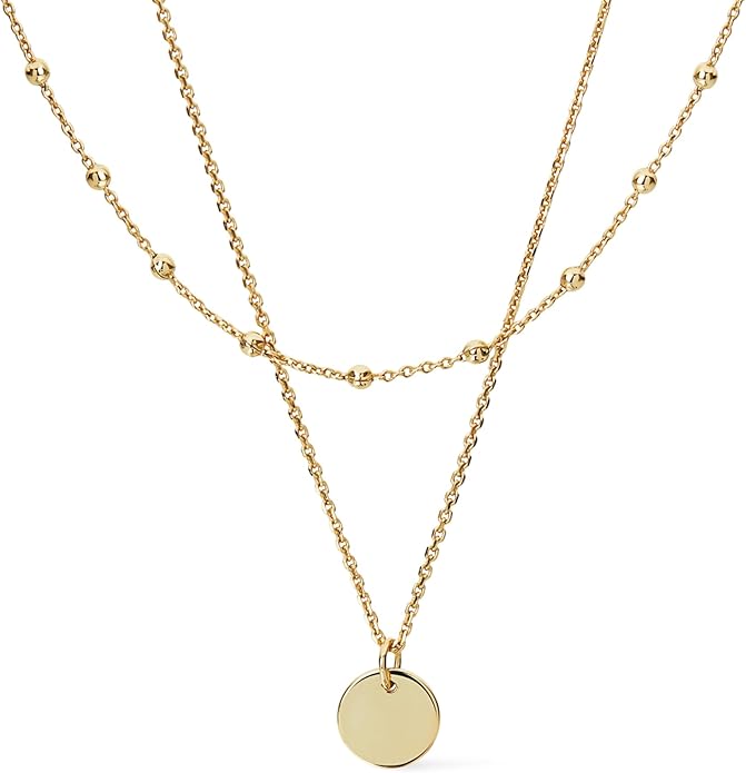 Ana Luisa Layered Necklaces for Women - Chic 14K Gold Plated Chains with Two Separate Necklaces for a Layered Look - Trendy Charm Necklace - Hypoallergenic & Tarnish-Free, Dainty Gold Chain Necklace