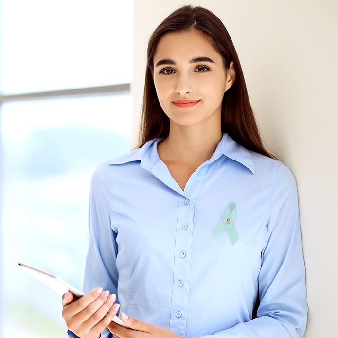 1/2/5/10/25/50/100pcs Satin Awareness Ribbon Pins (Pick your color), for Cancer & Disease Awareness, Bulk Quantities for Fundraising, Events, Gift Giving