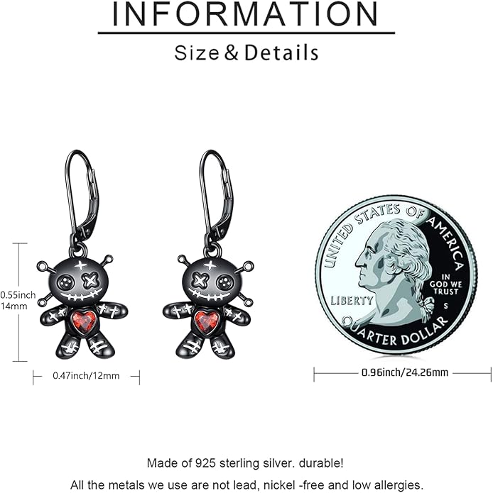 JUSTKIDSTOY Witches Knot Earrings for Women 925 Sterling Silver Nudo De Bruja Dangle Leverback Earrings Celtic Jewelry Halloween Birthday Gift
