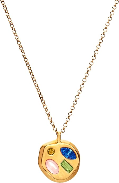 Birthdate 14k Gold Necklace for Women - 16-20in Adjustable 14 Karat Gold Chain with Lobster Clasp - Cadenas de Oro 14k Puro Para Mujer, Ladies Jewelry Birthstone