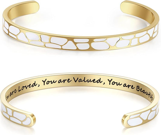 SAM & LORI Personal Bracelets for Teens/Women-Inspirational Jewelry Gifts (Various Designs) for Daughter/Sister/Mom/Friends-Adjustable Bracelet in a Pretty Gift Box