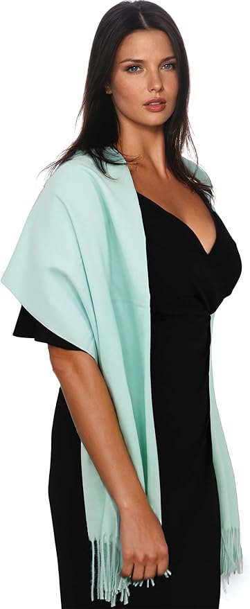 Ocomfly 100% Pashmina Scarf for Women - Premium Womens Scarves - Gift Boxed - Shawls or Wraps - Ultra Soft and Warm