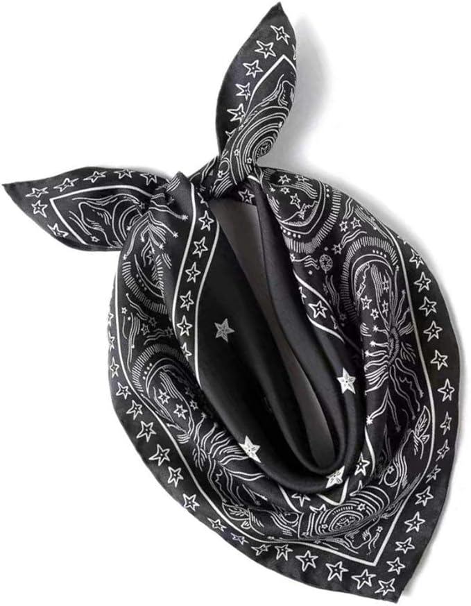 ANDANTINO 100% Mulberry Silk Scarf -21” Lightweight Square Neckerchief – Breathable Digital Printed Scarves with Gift Packed