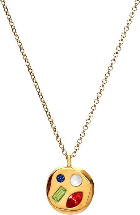 Birthdate 14k Gold Necklace for Women - 16-20in Adjustable 14 Karat Gold Chain with Lobster Clasp - Cadenas de Oro 14k Puro Para Mujer, Ladies Jewelry Birthstone