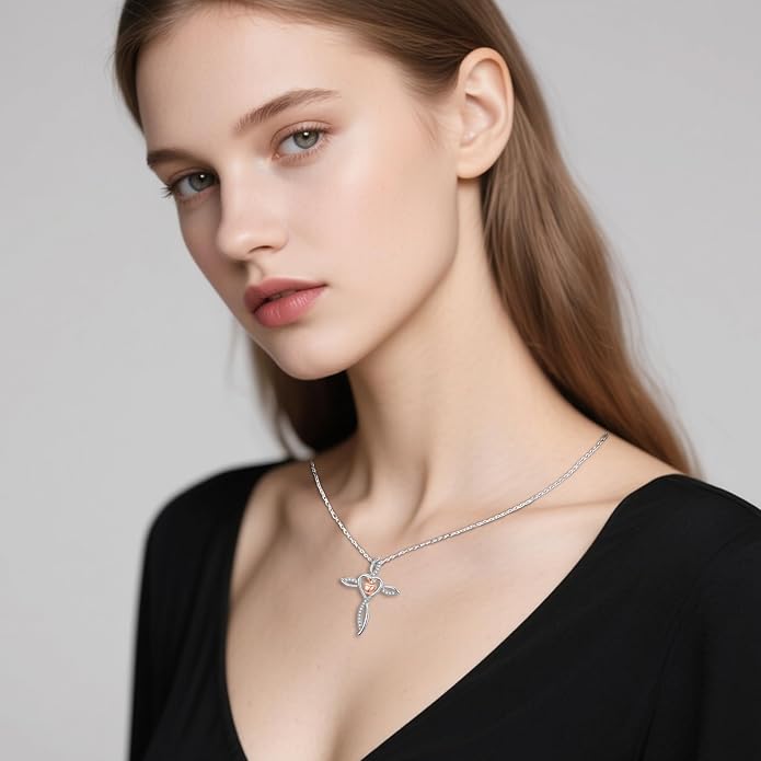 Mother's Day Necklace Gifts 925 Sterling Silver Mom/Wife/Grandma/Nana/Family I Love You Mom Necklace for Women Jewelry Birthday Gifts for Couple