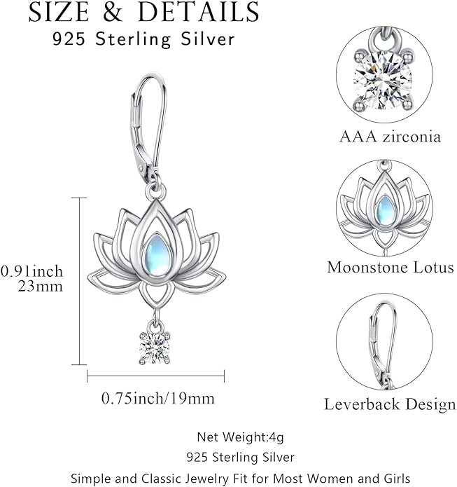 925 Sterling Silver Animals and Plants Dangle Drop Earrings for Women Hypoallergenic Gift for Women Mom Wife Her, Mother’s Day, Birthday, Anniversary
