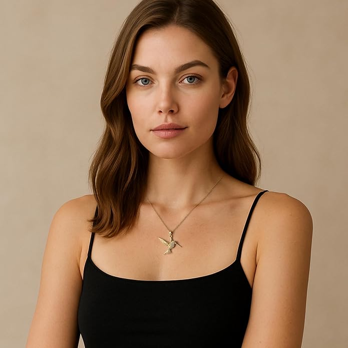 18k Gold Plated Necklace for Women Trendy Dainty Charm Evil eye Italian horn hummingbird starfish seashell bow elephant snake butterfly ladybug PendentMinimalist Delicate Jewelry for Women