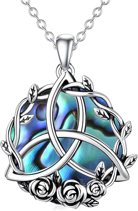 Seiyang 925 Sterling Silver Mustard Seed/Cross/Star of David/Triquetra Trinity Knot/Celtic/Claddagh Necklace Christian/Irish Jewelry Gifts for Women Mom Her
