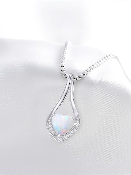 Birthstone Necklaces for Women,18k Yellow/White Gold Plated Forever Love Heart Infinity Pendant Necklace Anniversary Jewelry Christmas Birthday Gifts for Women Her Wife Girlfriend