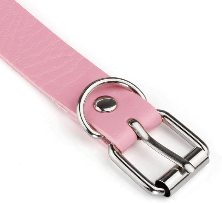 MILAKOO PU Leather Punk Choker Necklaces Circle/Heart Charm Adjustable Collar Necklace for Women