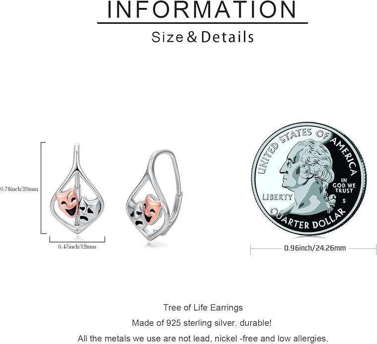 JUSTKIDSTOY Witches Knot Earrings for Women 925 Sterling Silver Nudo De Bruja Dangle Leverback Earrings Celtic Jewelry Halloween Birthday Gift