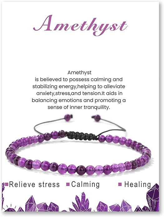 Lit Wall Crystal Anklets for Women Handmade Beach Boho Ankle Bracelet 4mm Adjustable Beaded Ankle Bracelet Waterproof Natural Stone Anklet Plus Size Anklets Gemstone Anklet Jewelry Gift for Her