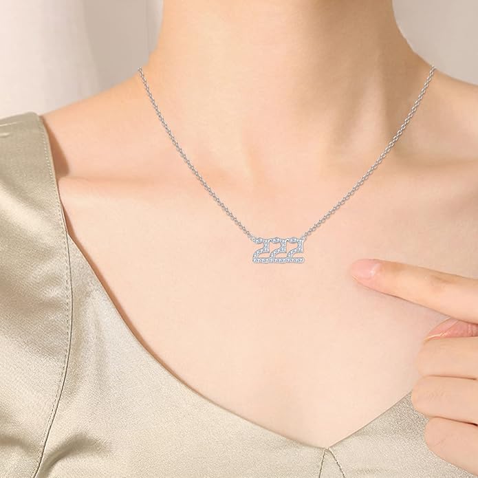 TUGHRA Evil Eye Necklace S925 Sterling Silver Evil Eye Pendant Necklaces Protection Jewelry Amulet Gift for Women Girls Boys Men Birthday Anniversary