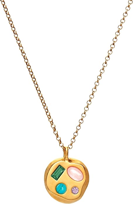 Birthdate 14k Gold Necklace for Women - 16-20in Adjustable 14 Karat Gold Chain with Lobster Clasp - Cadenas de Oro 14k Puro Para Mujer, Ladies Jewelry Birthstone