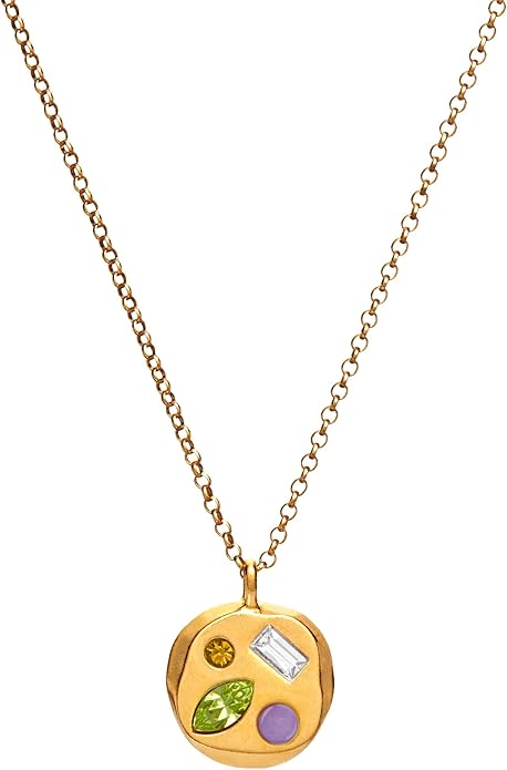 Birthdate 14k Gold Necklace for Women - 16-20in Adjustable 14 Karat Gold Chain with Lobster Clasp - Cadenas de Oro 14k Puro Para Mujer, Ladies Jewelry Birthstone